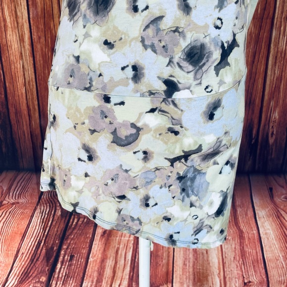 Women’s Small Blouse Deletta Multicolored Cinched Shoulder & Hip Asymmetrical - Picture 8 of 12